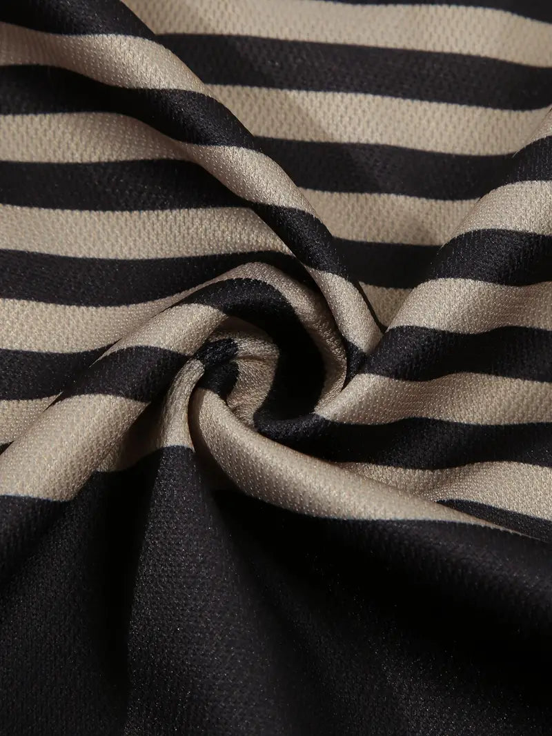Koszulka polo dla mężczyzn - Slim Fit mit Streifenmuster - Kurzarm, casual i stilvoll