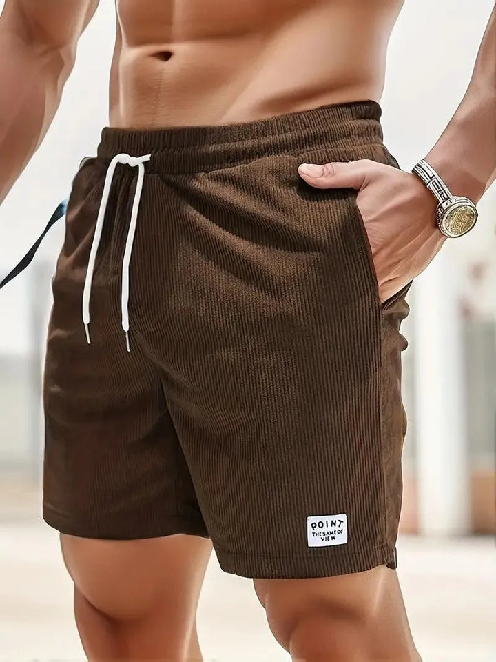 Szorty Casual pour Hommes - Tissu Léger et Respirant - Taille Élastique avec Cordons de Serrage
