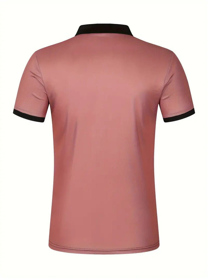 Koszulka polo dla mężczyzn - Slim Fit mit Streifenmuster - Kurzarm, casual i stilvoll