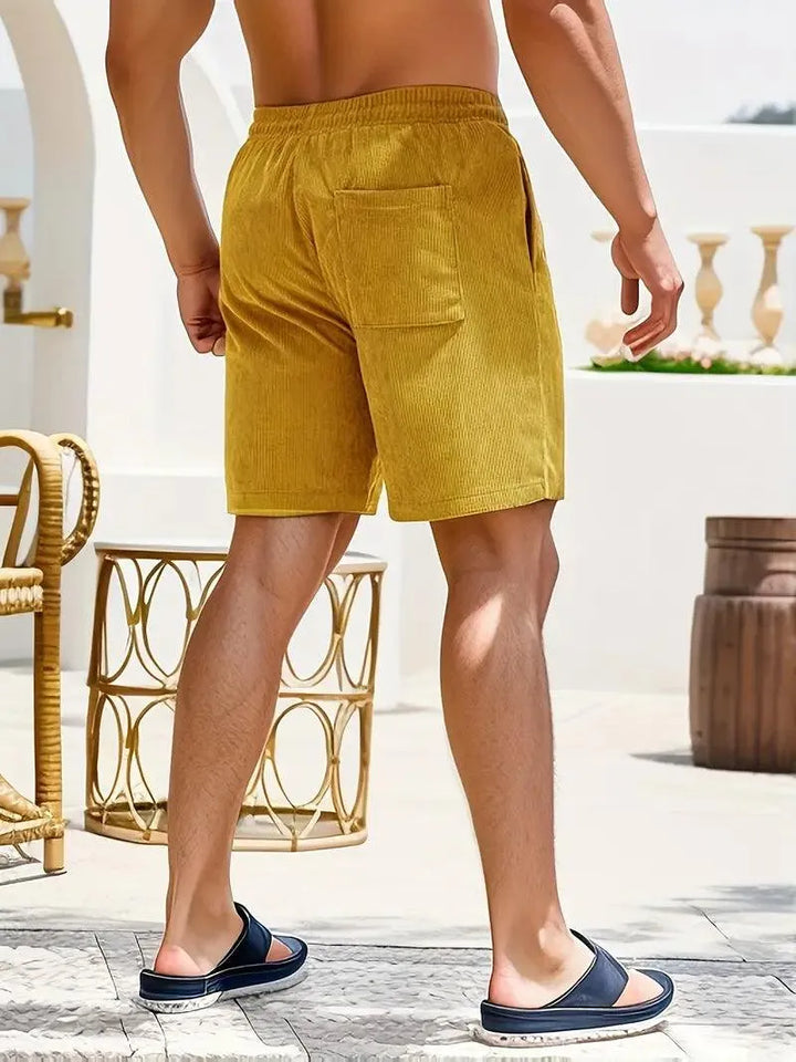 Szorty Casual pour Hommes - Tissu Léger et Respirant - Taille Élastique avec Cordons de Serrage