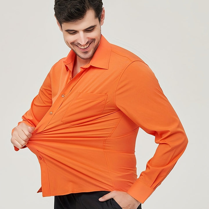 Kamizelka męska - Algodón transpirable - Corte moderno - Manga larga con botones