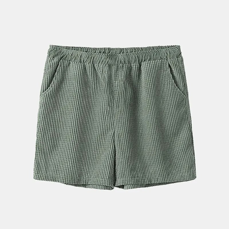 Komplet koszulka i szorty z weluru dla mężczyzn - Manches Courtes - Boutons - Taille Élastique - Vêtements Décontractés