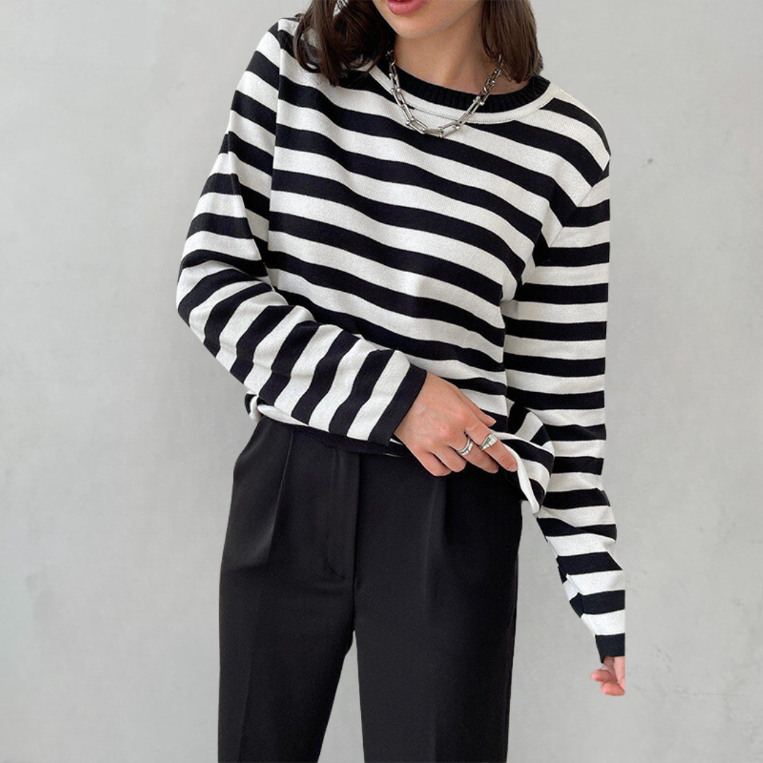 Elin - Modna bluza w paski dla kobiet