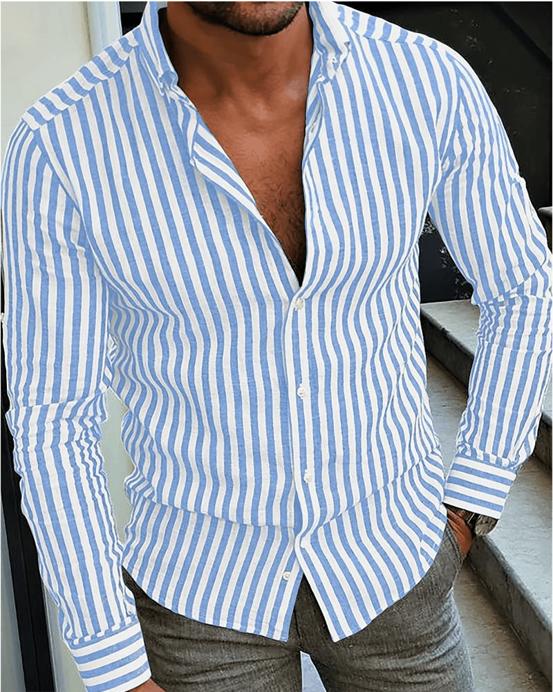 Camisa Clásica a Rayas para Hombre