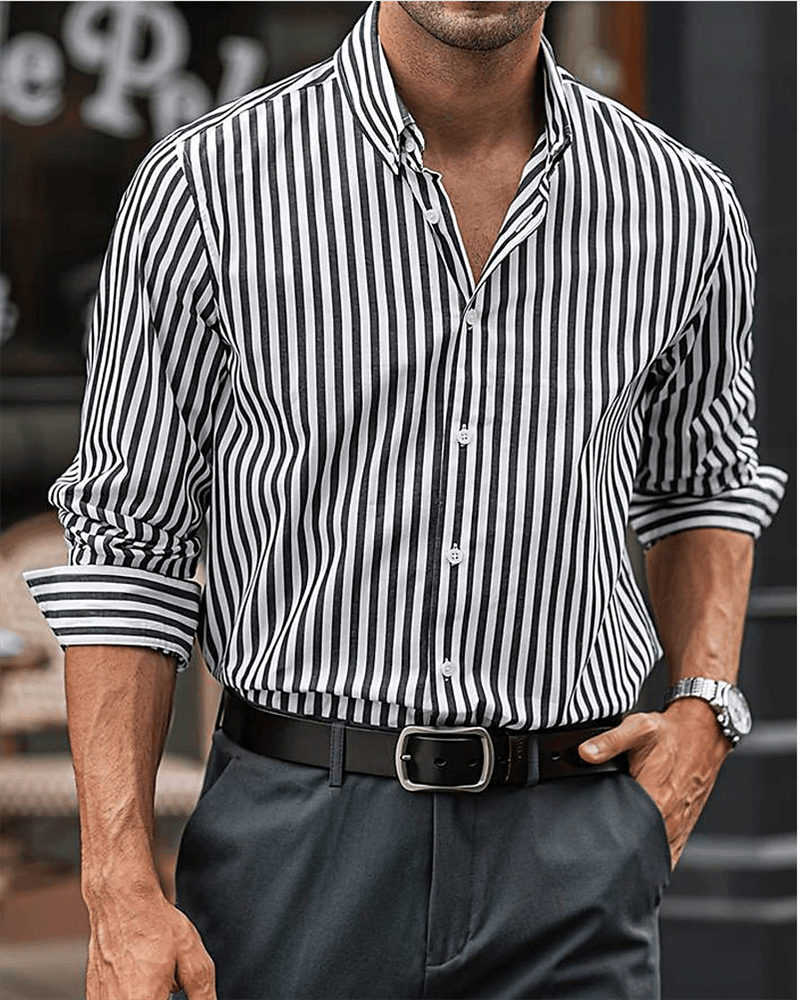 Camisa Clásica a Rayas para Hombre
