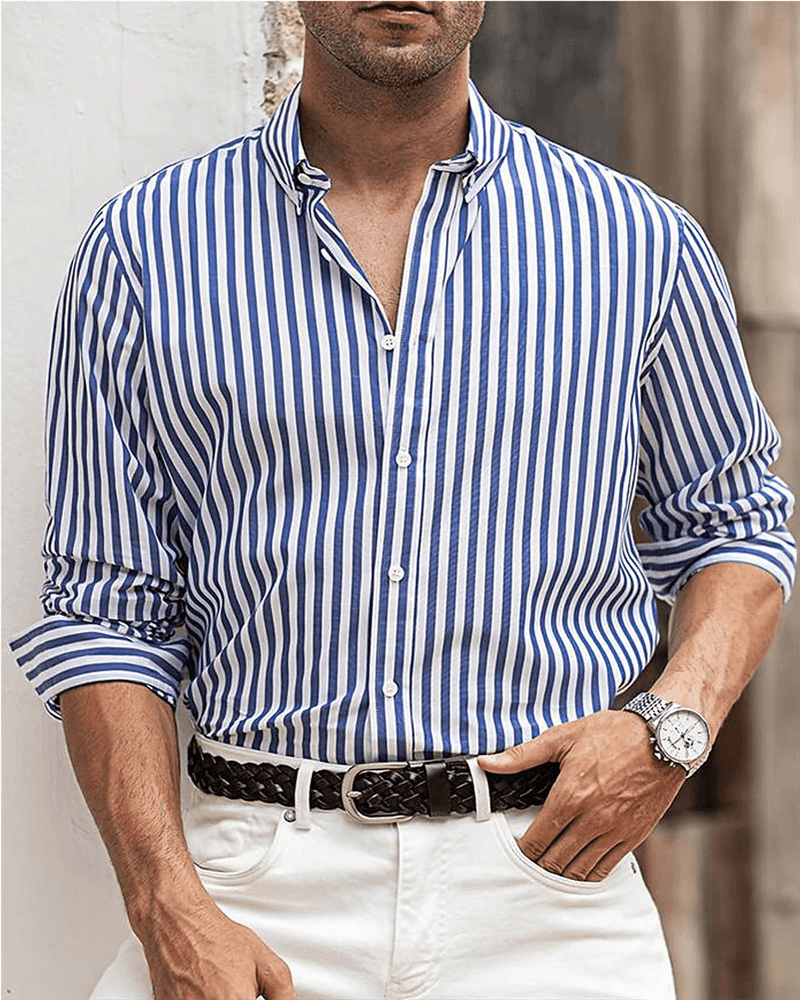 Camisa Clásica a Rayas para Hombre