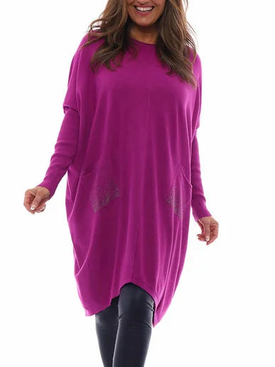 Szykowna damska sukienka letnia z dekoltem w szpic - swobodna i stylowa, idealna na ciepłe dni