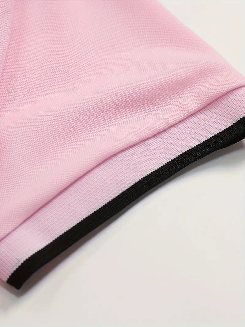 Koszulka polo dla mężczyzn - Slim Fit, Kurzarm, Vertikal gestreift, Klassischer Kragen