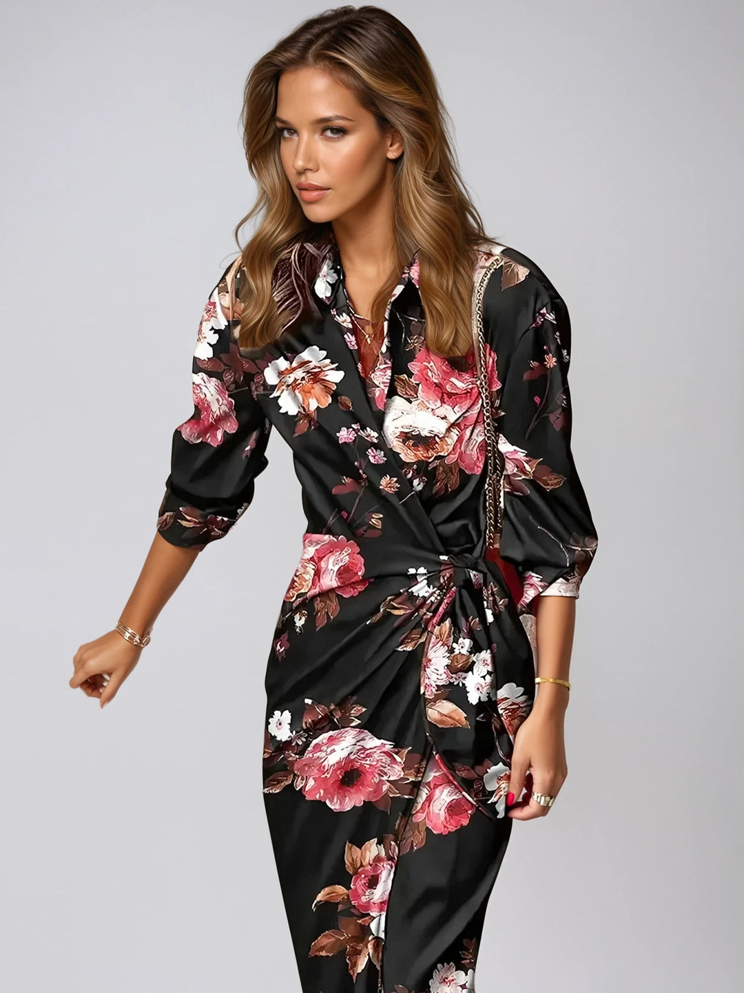 Liliana - Szykowna i elegancka sukienka maxi dla stylowych kobiet
