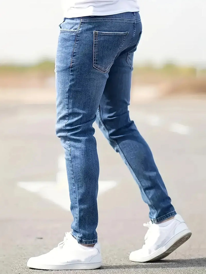Eleganckie dżinsy męskie Slim Fit Stretch dla wygody i stylu