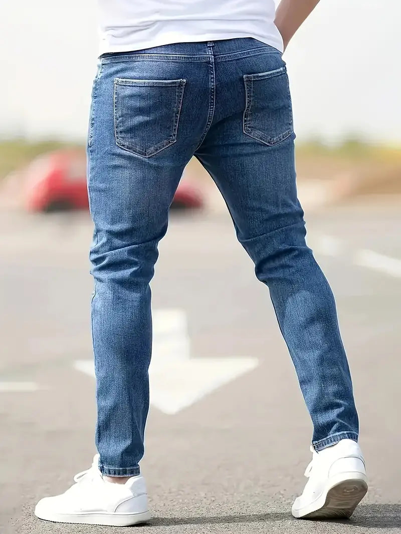 Eleganckie dżinsy męskie Slim Fit Stretch dla wygody i stylu