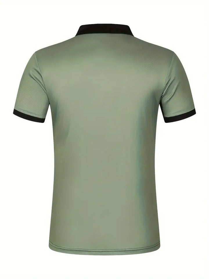 Koszulka polo dla mężczyzn - Slim Fit mit Streifenmuster - Kurzarm, casual i stilvoll