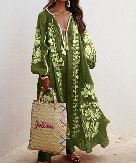 Vestidos Oversize con Estampado Vintage
