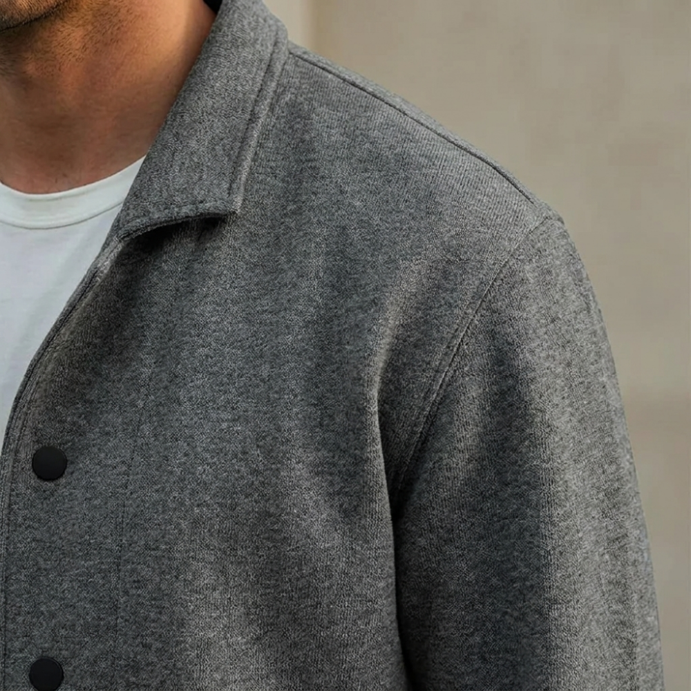 Męska Marynarka Casual Lekka z Guzikami Codzienna – Granatowa marynarka smart casual – stylizacja