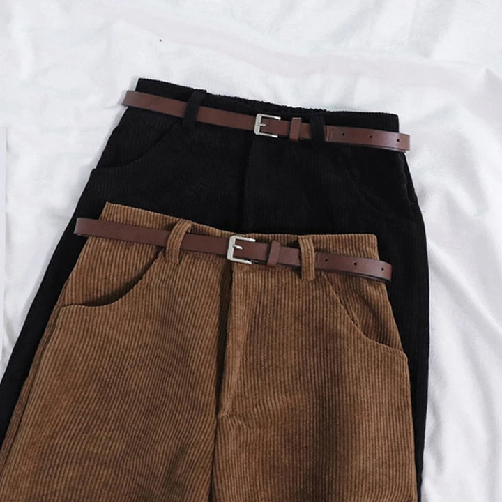 Elva - Eleganckie damskie sztruksowe buty o nienagannym wyglądzie